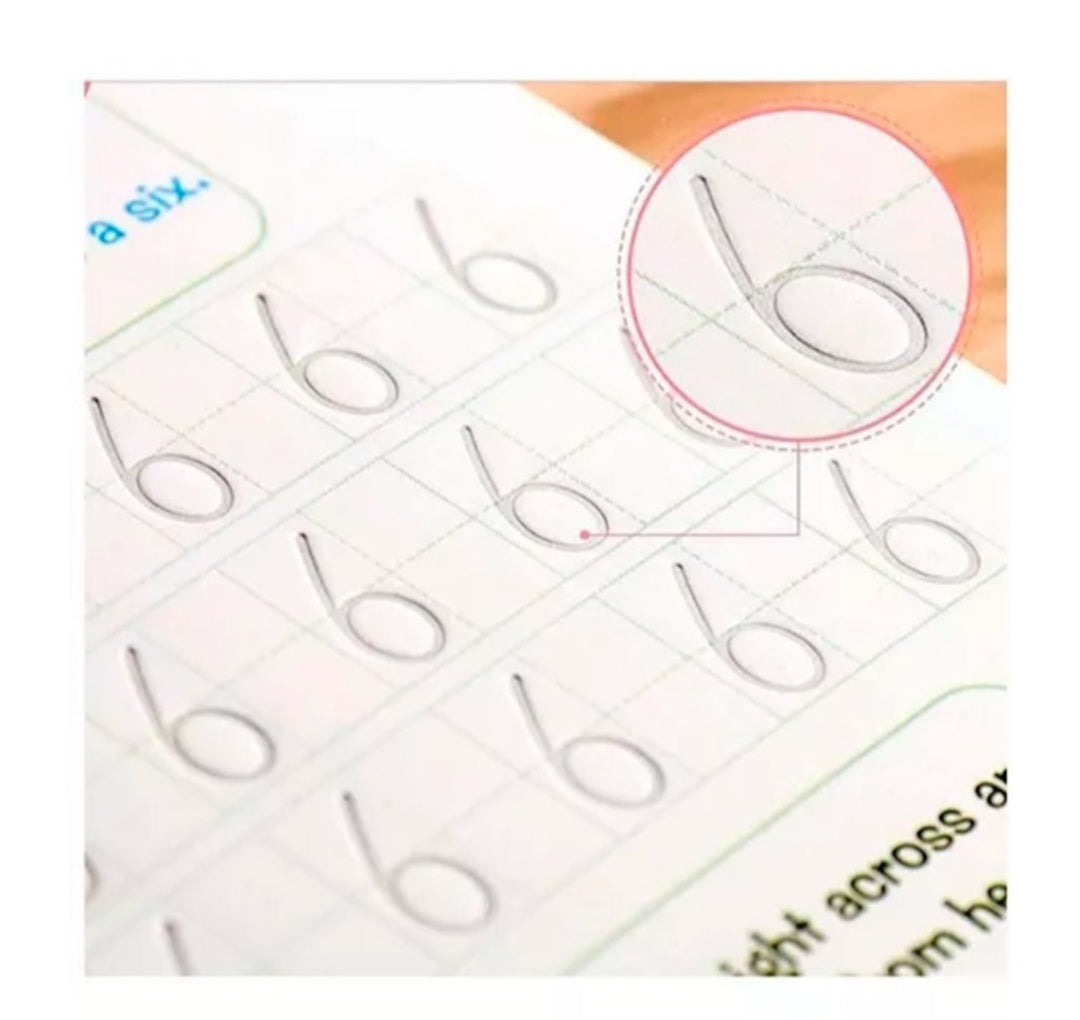 Set de 4 Cuadernos Mágicos Caligrafía Montessori