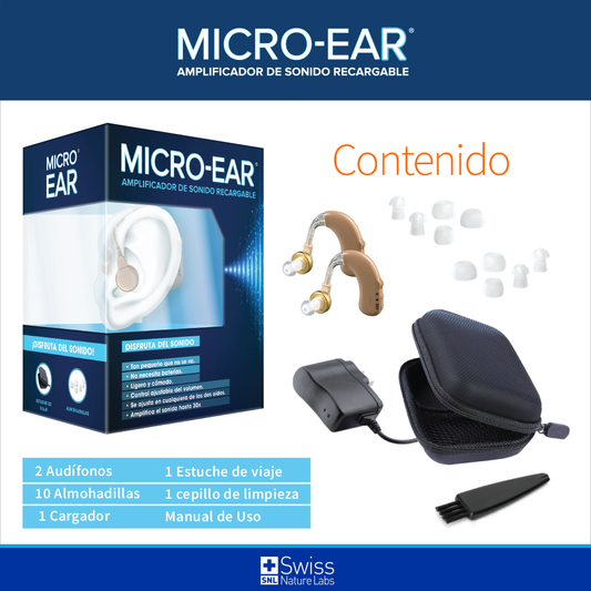 MicroEar Amplificador Auditivo Pack 2 unidades