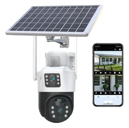 Camara Solar 2k Doble Lente 360
