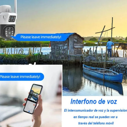 Camara Solar 2k Doble Lente 360