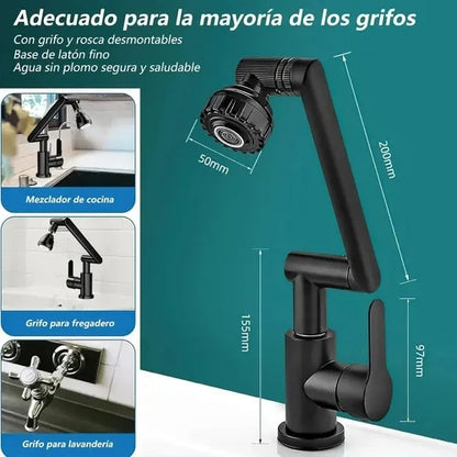 LLAVE MONOMANDO 180° DE COCINA