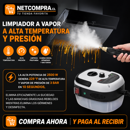 Limpiador A Vapor Presion 2500w Portatil